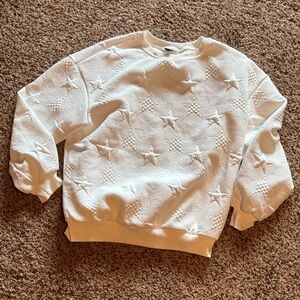 SHEIN White Star Patterned Sweater